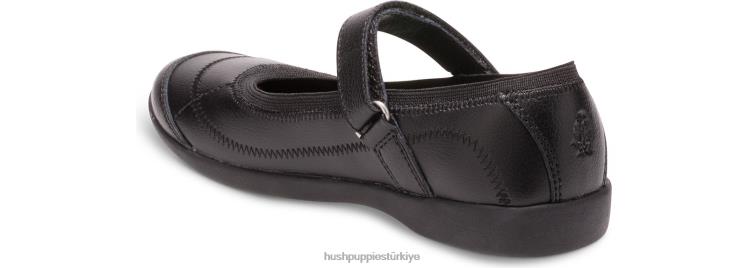 Küçük çocuk siyah Hush Puppies reese mary jane X268F366