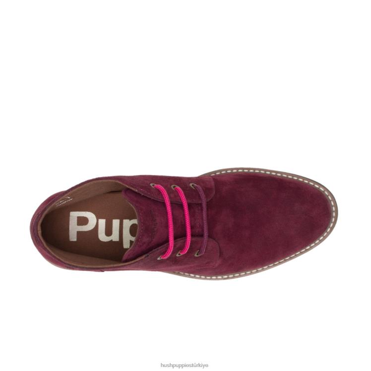 erkekler şarap süet Hush Puppies detroit chukka X268F268