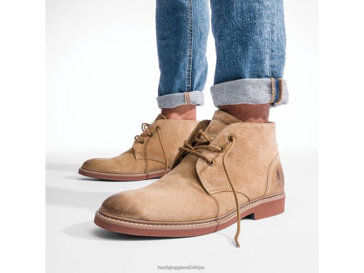 erkekler şarap süet Hush Puppies detroit chukka X268F268