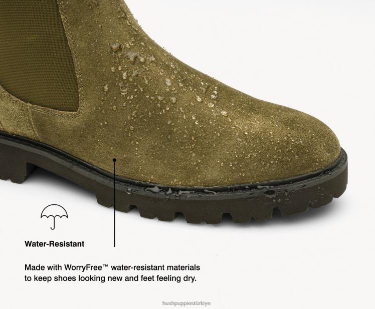 erkekler derin zeytin süet Hush Puppies jude chelsea çizme X268F267