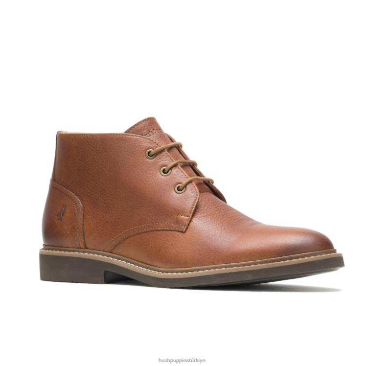 erkekler konyak derisi Hush Puppies detroit chukka X268F273