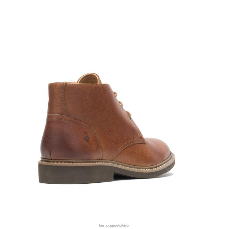 erkekler konyak derisi Hush Puppies detroit chukka X268F273