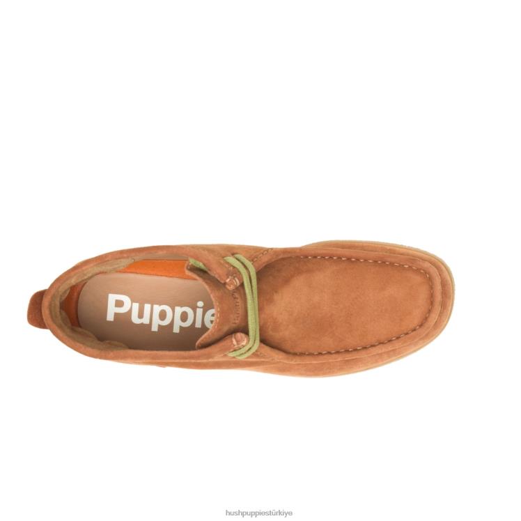 erkekler konyak süet Hush Puppies köprü limanı 3 X268F278