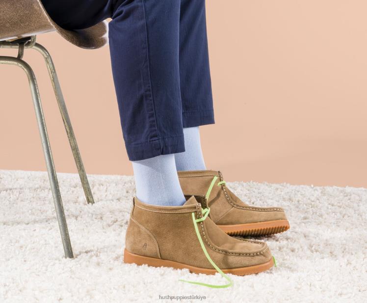 erkekler konyak süet Hush Puppies köprü limanı 3 X268F278