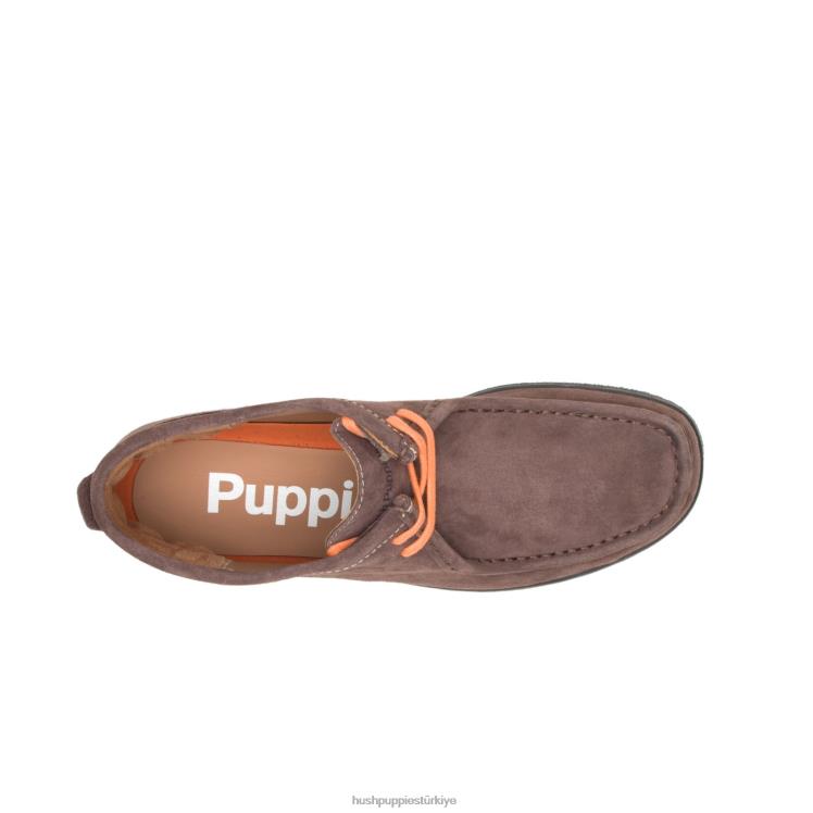 erkekler koyu kahverengi süet Hush Puppies köprü limanı 6 X268F281