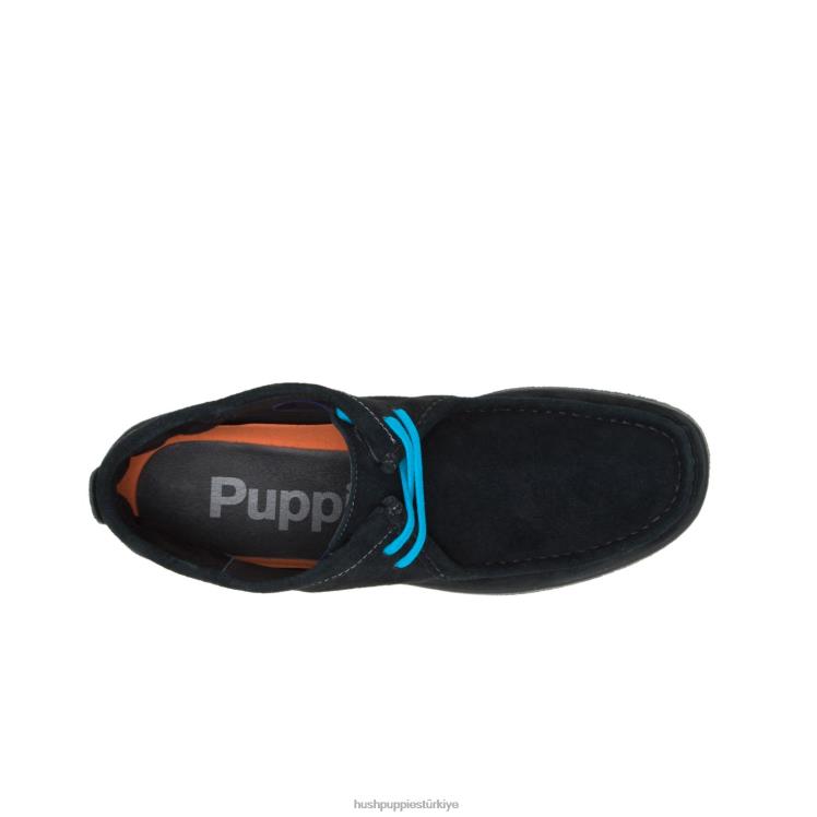 erkekler siyah süet Hush Puppies köprü limanı 4 X268F279