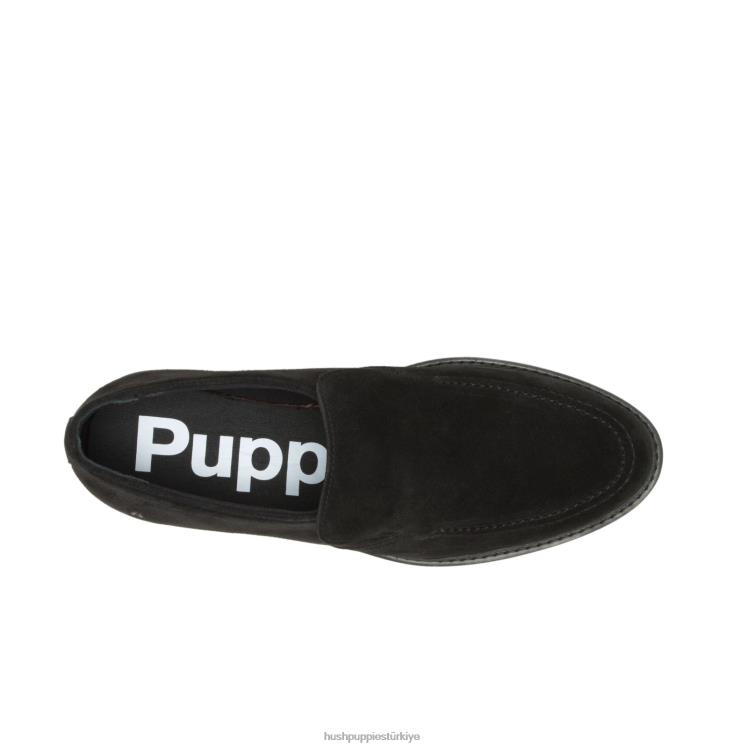 erkekler kalın siyah süet Hush Puppies aylak aylak X268F309