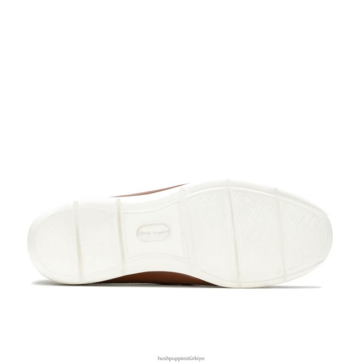 erkekler konyak derisi Hush Puppies julian mokasen X268F305
