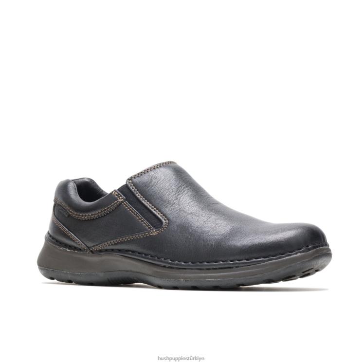 erkekler siyah deri Hush Puppies ay ii X268F348