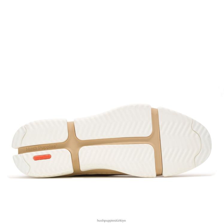 erkekler konyak derisi Hush Puppies bennet düz burunlu terlik X268F300