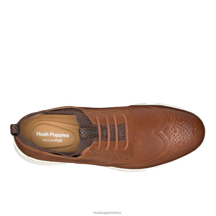 erkekler konyak derisi Hush Puppies bennet kanat ucu oxford X268F282
