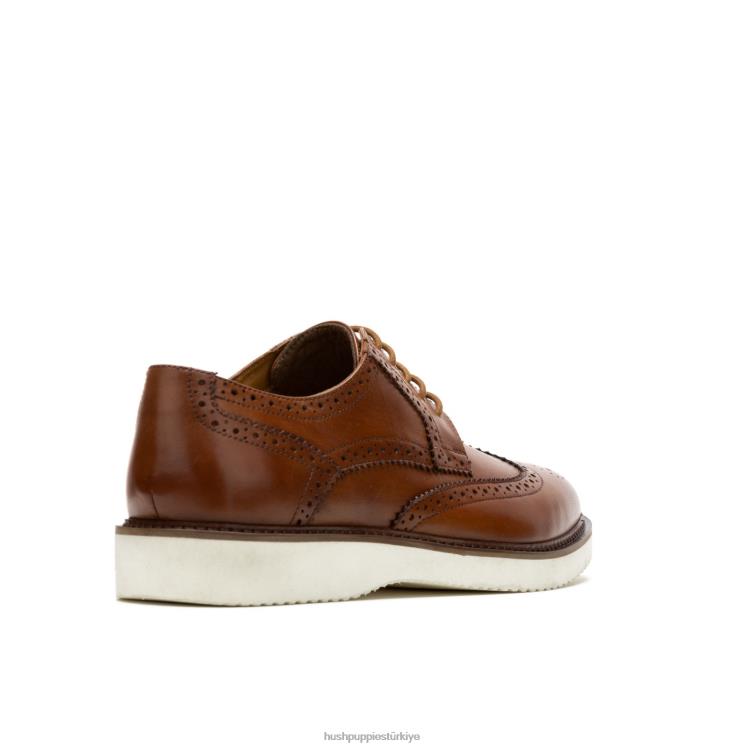 erkekler konyak derisi Hush Puppies everett kanat ucu oxford X268F287