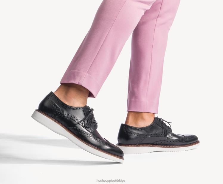 erkekler konyak derisi Hush Puppies everett kanat ucu oxford X268F287