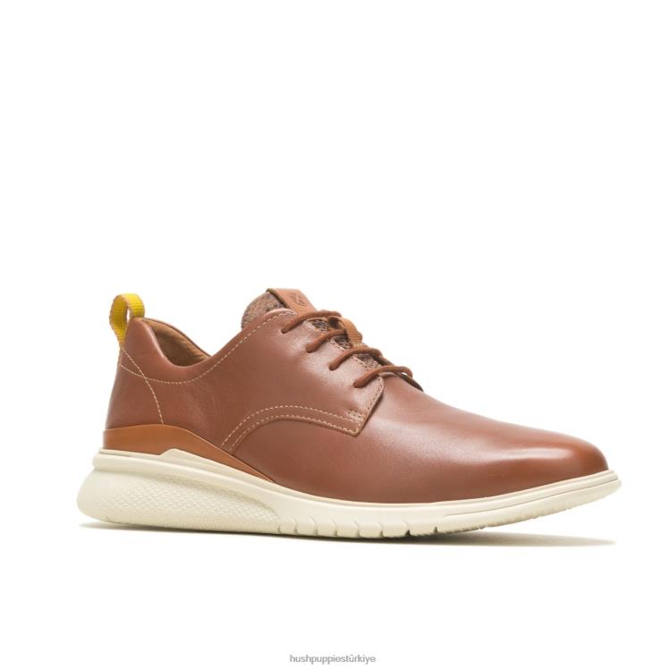 erkekler konyak derisi Hush Puppies önceden bağcıklı oxford X268F288
