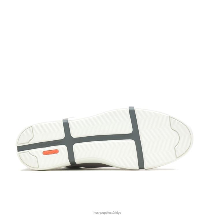 erkekler açık gri tekstil Hush Puppies briggs düz burunlu spor ayakkabı X268F294