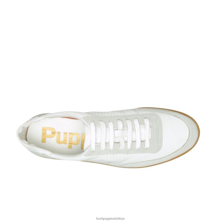 erkekler beyaz gri süet Hush Puppies charlie mahkemesi spor ayakkabı X268F329