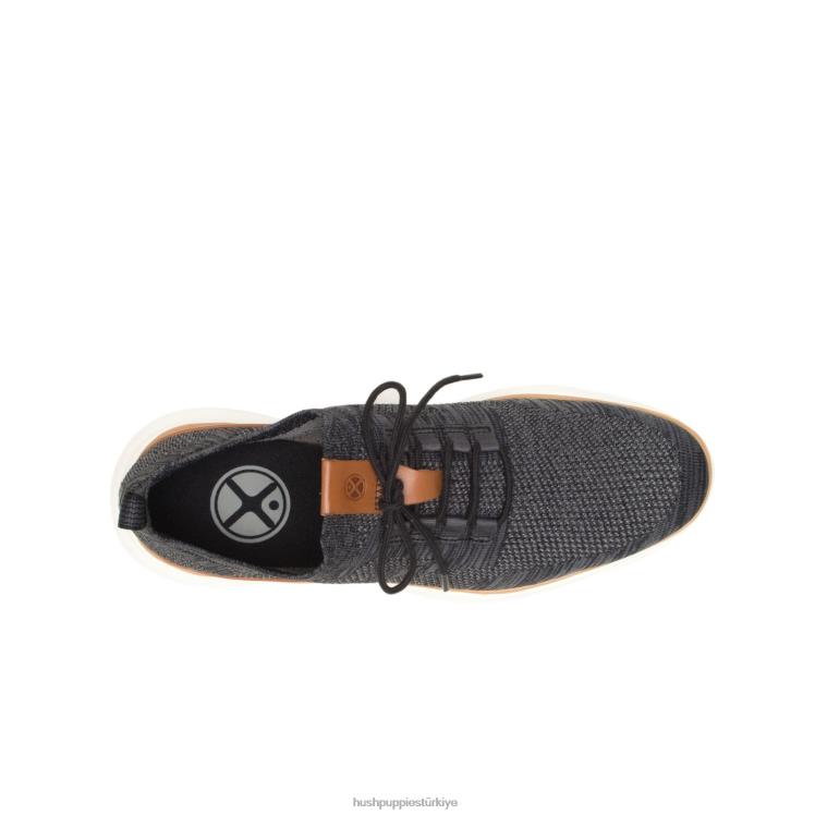 erkekler cesur siyah örgü Hush Puppies önceden örgü dantel X268F291