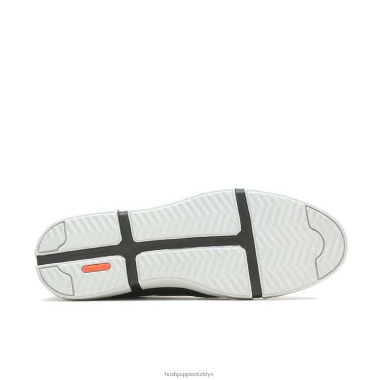erkekler cesur siyah tekstil Hush Puppies briggs düz burunlu spor ayakkabı X268F292