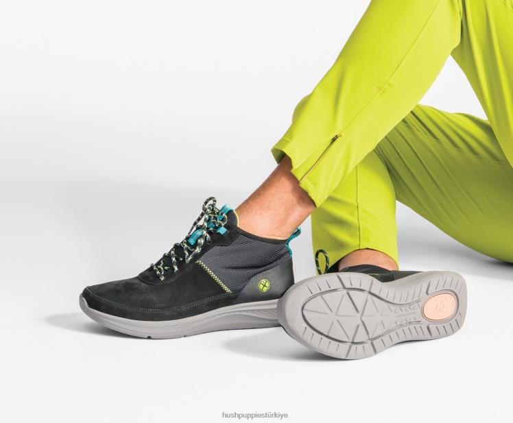 erkekler koyu siyah nubuk Hush Puppies chukka'yı yükseltmek X268F341