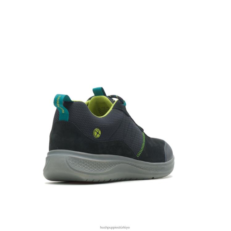 erkekler koyu siyah nubuk Hush Puppies yürüyüşçü spor ayakkabısı yükseltmek X268F323