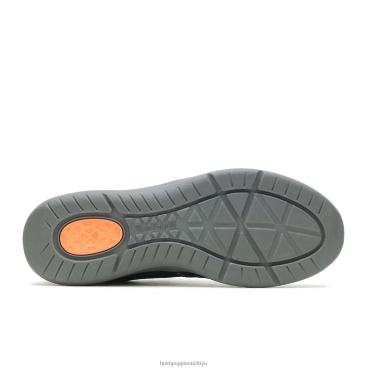 erkekler koyu siyah nubuk Hush Puppies yürüyüşçü spor ayakkabısı yükseltmek X268F323