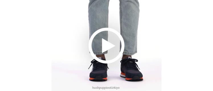 erkekler lacivert süet/beyaz Hush Puppies yetmiş8 spor ayakkabı X268F330