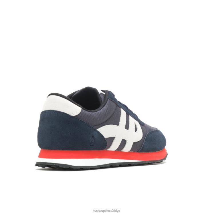erkekler lacivert süet/beyaz Hush Puppies yetmiş8 spor ayakkabı X268F330