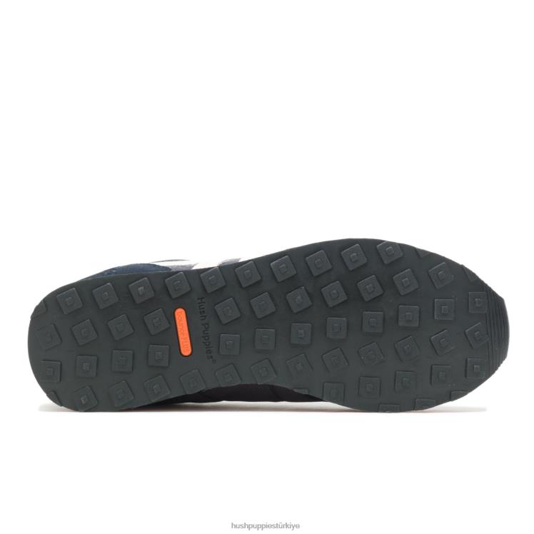 erkekler lacivert süet/beyaz Hush Puppies yetmiş8 spor ayakkabı X268F330