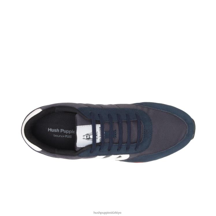 erkekler lacivert süet/beyaz Hush Puppies yetmiş8 spor ayakkabı X268F330