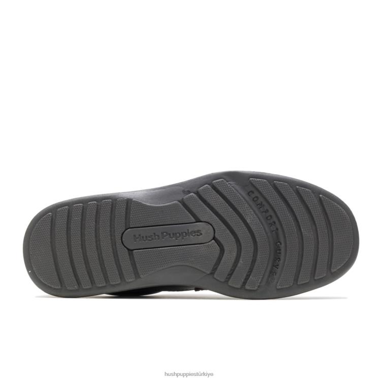 erkekler koyu kahverengi pull-up deri Hush Puppies gus X268F360