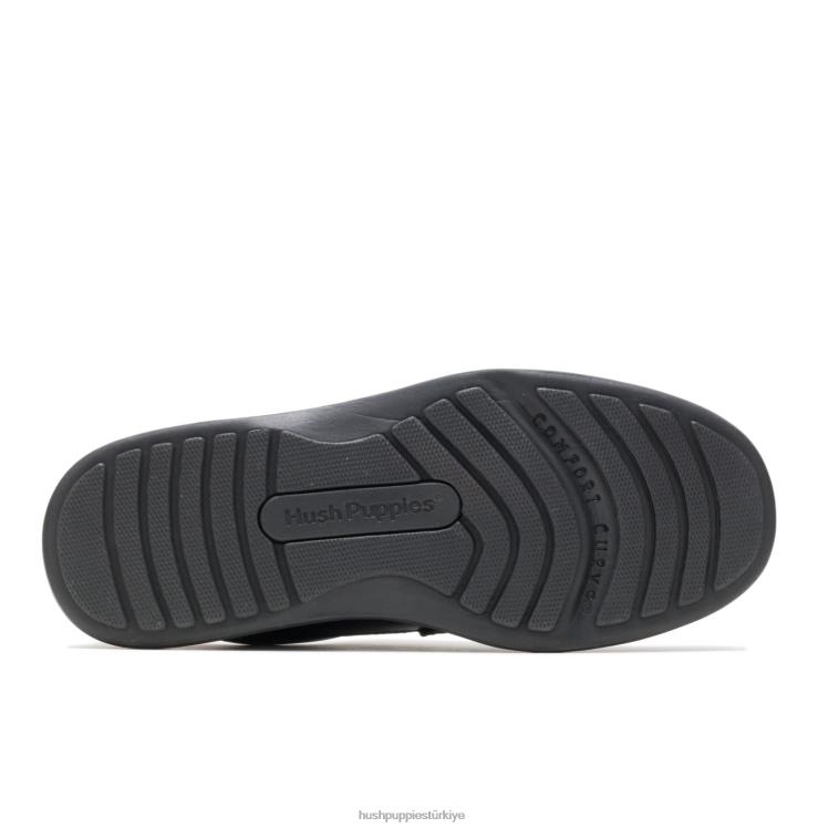erkekler siyah deri Hush Puppies gus X268F359