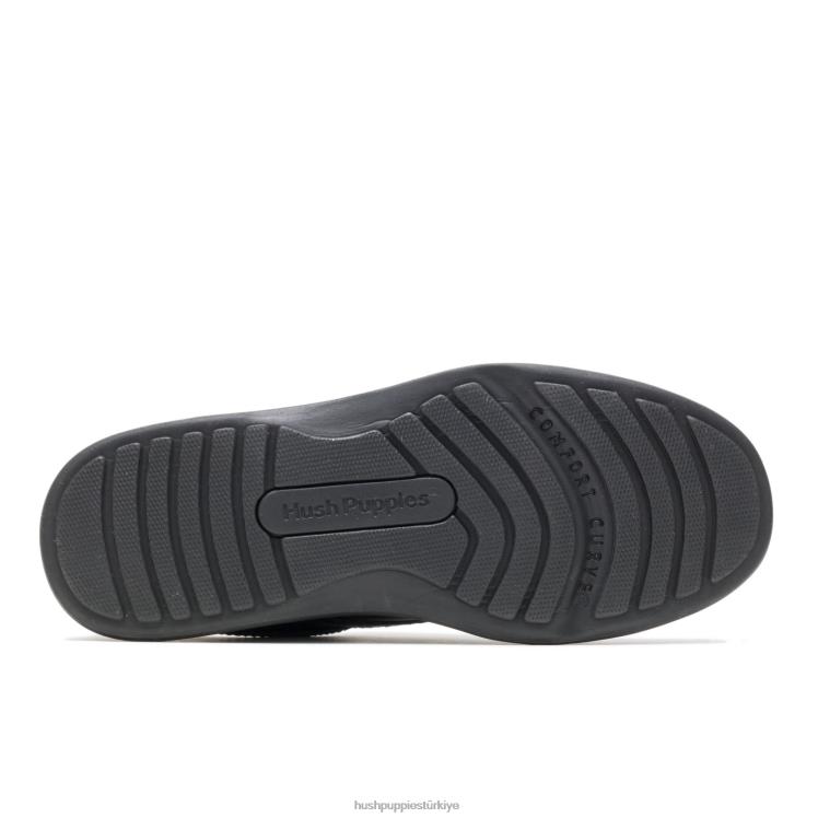 erkekler siyah deri Hush Puppies vadi X268F361