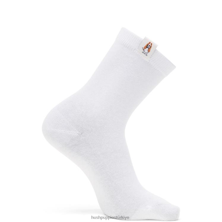 kadınlar beyaz Hush Puppies çekirdek ekip çorap X268F265