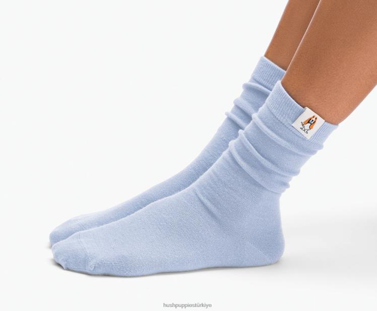 kadınlar çelik mavisi Hush Puppies çekirdek ekip çorap X268F261