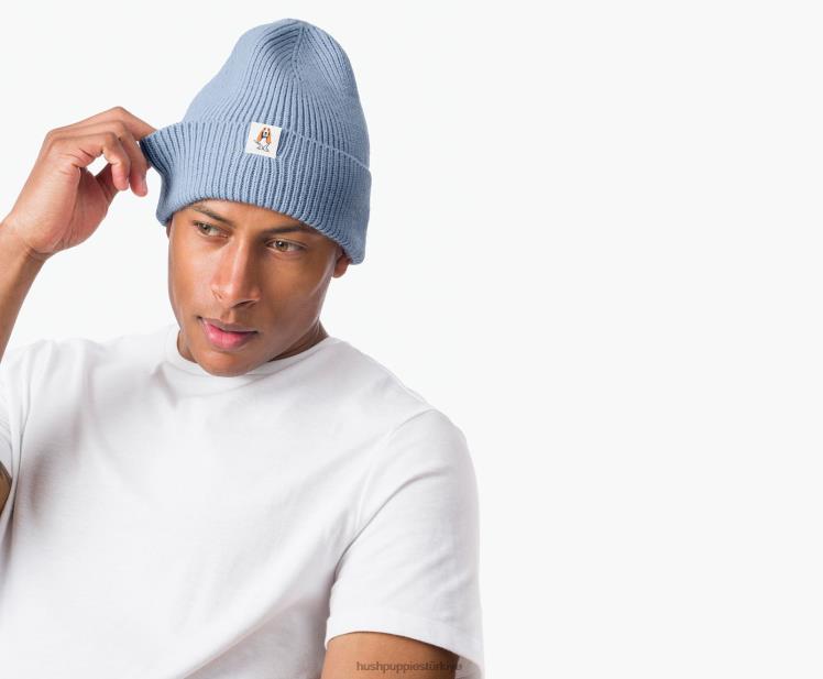 kadınlar çelik mavisi Hush Puppies örgü bere X268F256