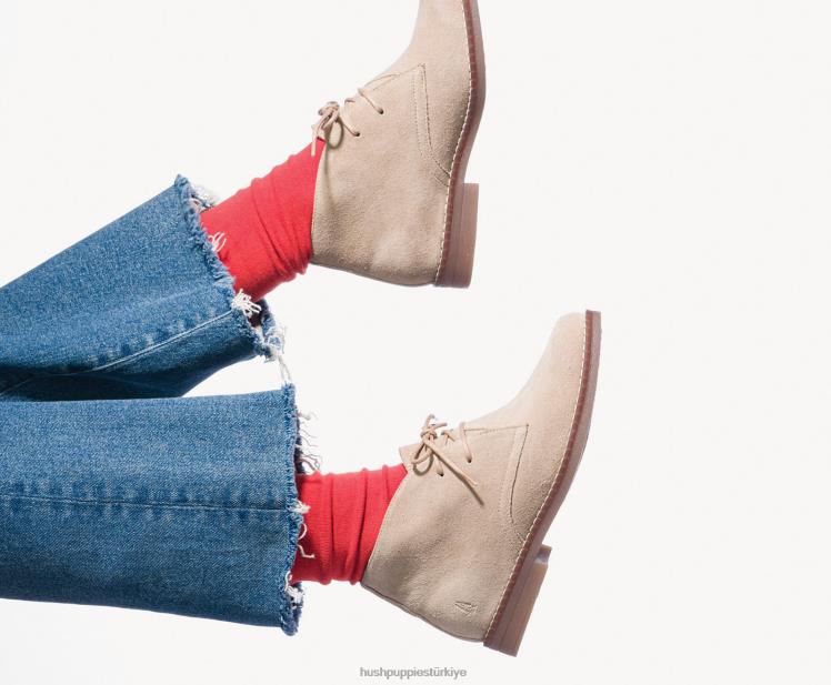 kadınlar boz süet Hush Puppies mazin çayto chukka X268F170