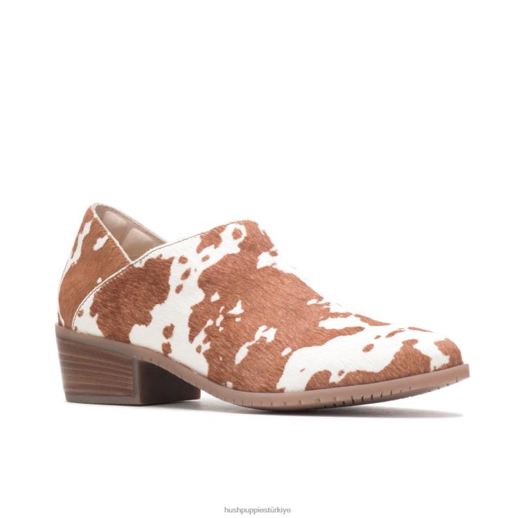 kadınlar inek baskı deri Hush Puppies sienna atışları X268F186
