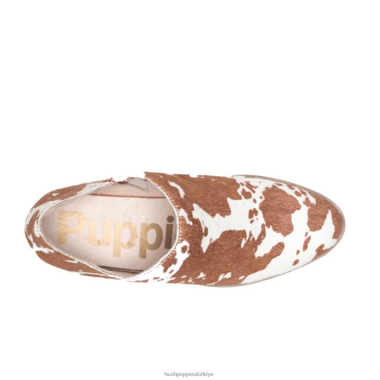 kadınlar inek baskı deri Hush Puppies sienna atışları X268F186