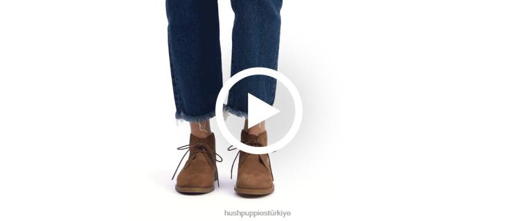 kadınlar kestane nubuk Hush Puppies dış avlu chukka 2 X268F199