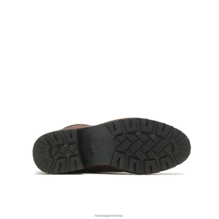 kadınlar koyu kahverengi süet Hush Puppies amelia dantel çizme X268F174