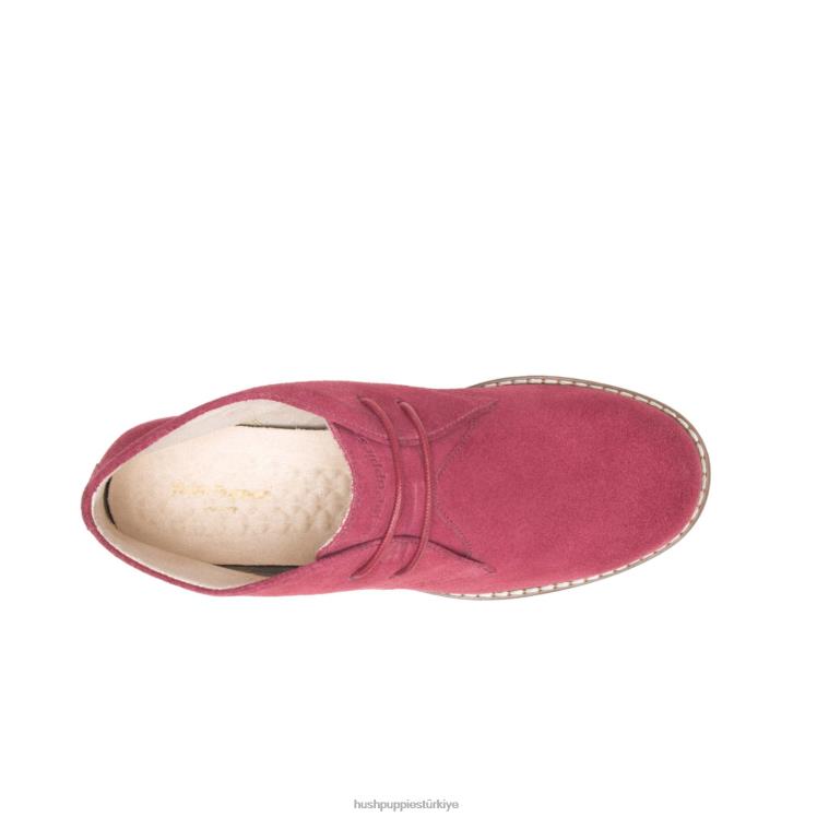 kadınlar ravent kırmızı süet Hush Puppies mazin çayto chukka X268F171