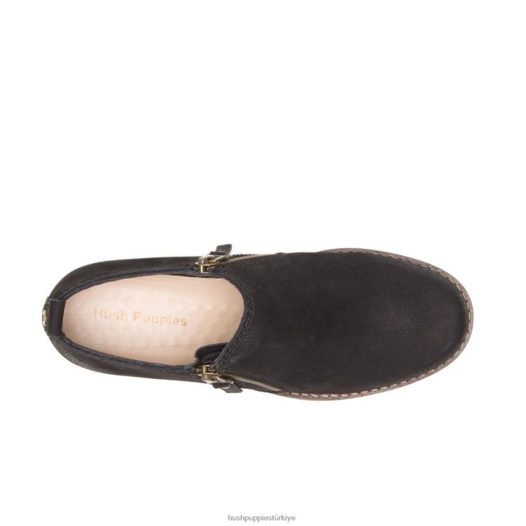 kadınlar siyah nubuk Hush Puppies mazin çayto çizme X268F163
