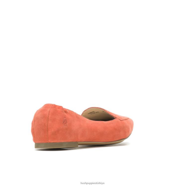 kadınlar zencefil baharatı süet Hush Puppies ela sivri düz X268F62