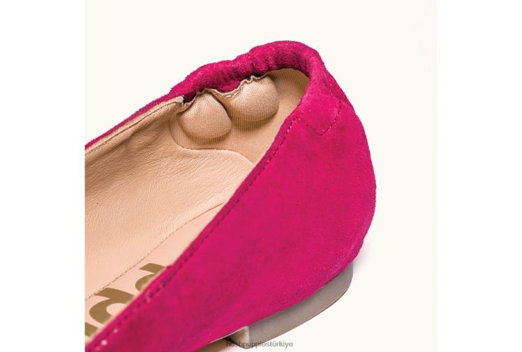 kadınlar zeytin süet Hush Puppies ela sivri düz X268F56