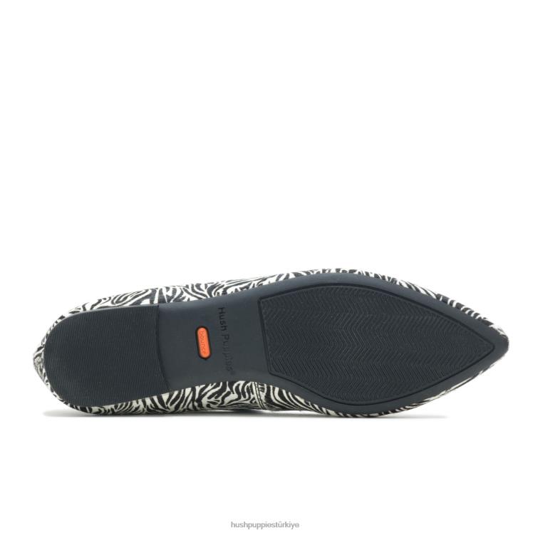 kadınlar zebra buzağı kılı Hush Puppies sadie püskül slip-on X268F96