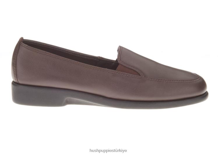 kadınlar koyu kahverengi deri Hush Puppies cennet X268F227