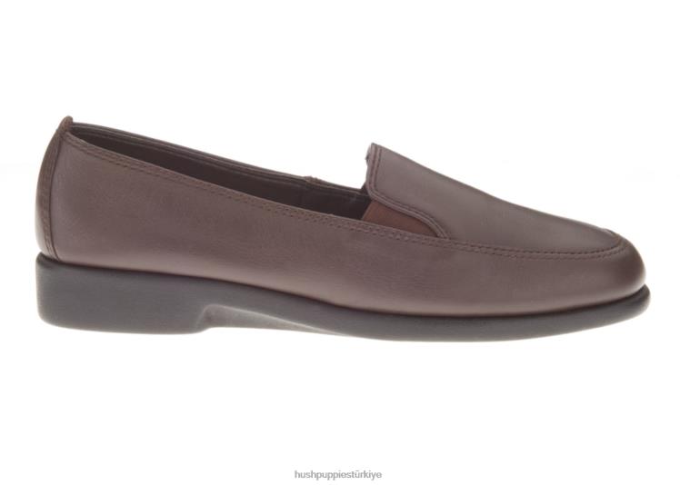kadınlar koyu kahverengi deri Hush Puppies cennet X268F227