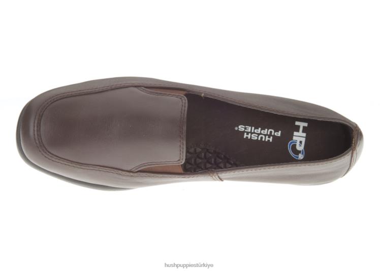 kadınlar koyu kahverengi deri Hush Puppies cennet X268F227