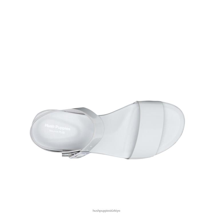 kadınlar buhar grisi Hush Puppies brite jells çeyrek kayışlı sandalet X268F19