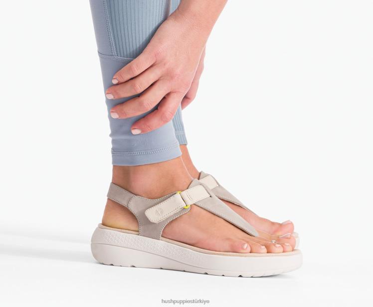 kadınlar tozlu pembe nubuk Hush Puppies ayak direği sandaleti nefes al X268F38